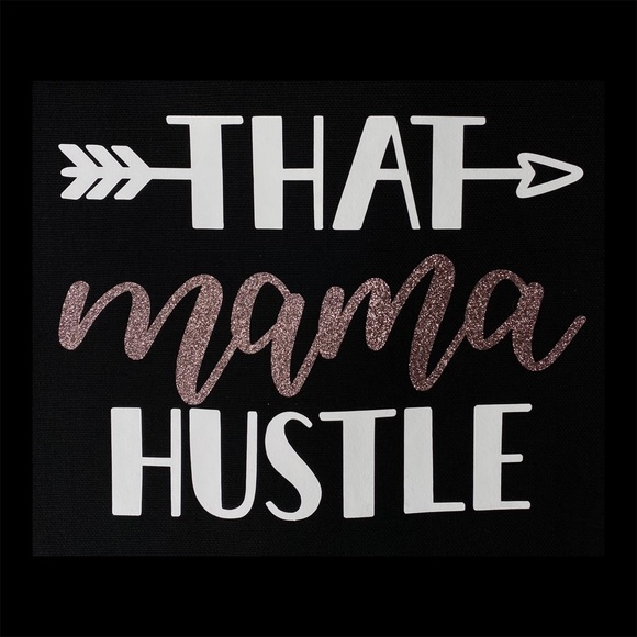“That mama hustle” Canvas tote bag - Picture 3 of 3